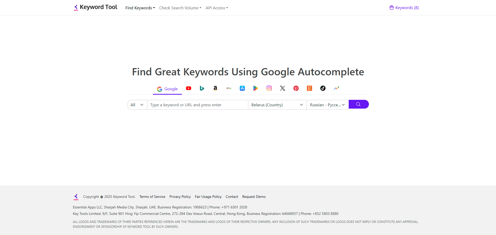 Keyword Research Tool